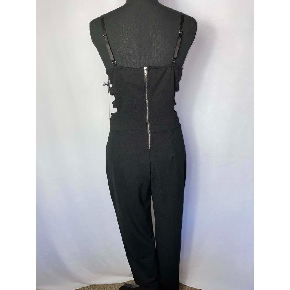 Haute Monde Black Corset Style Jumpsuit Size Medium NWOT - Picture 4 of 7